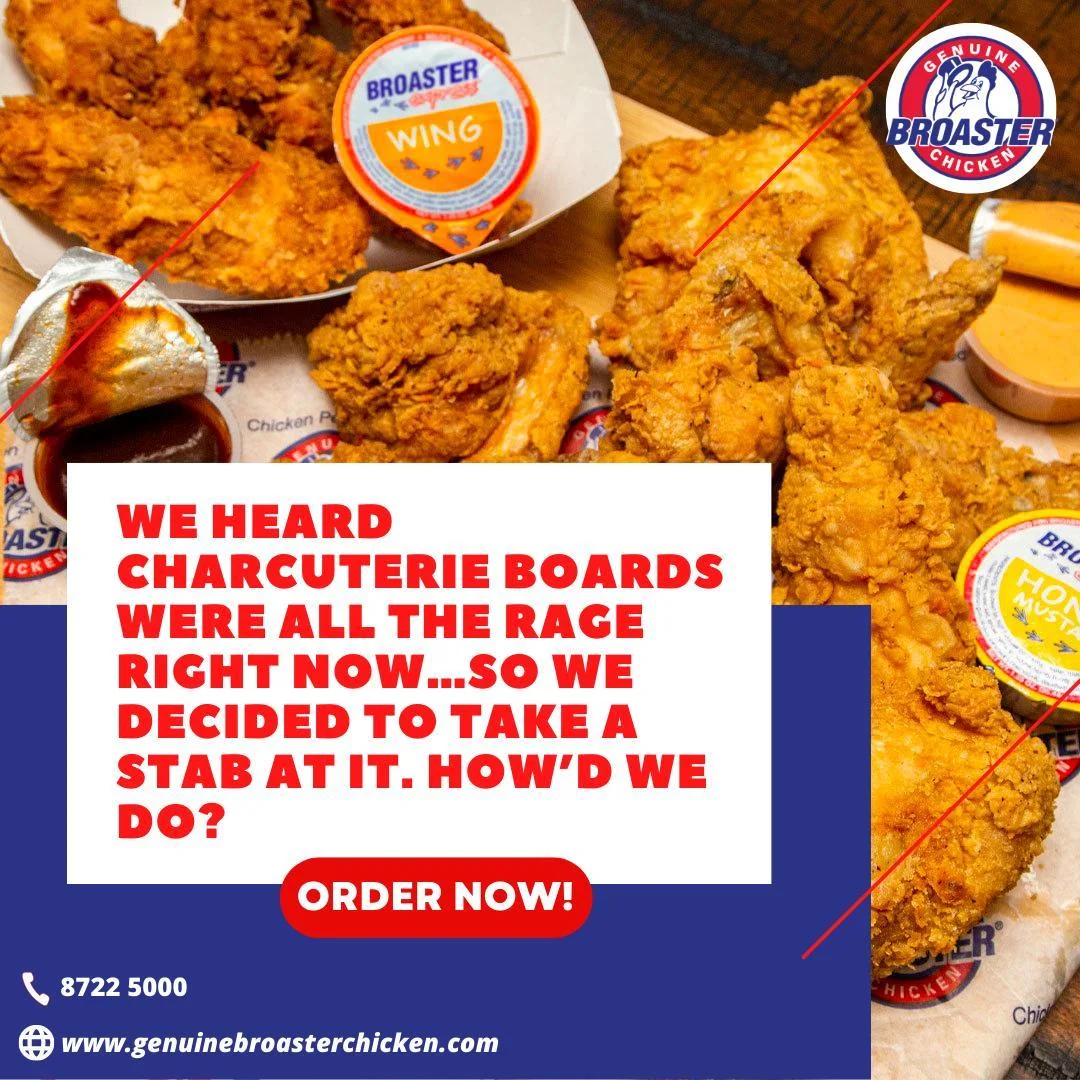 Menu, Broaster Chicken Guildford
