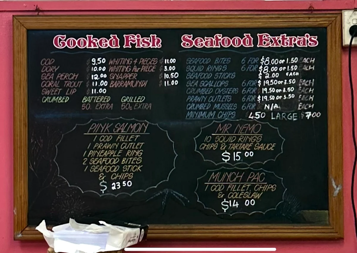 Menu, The Pink Salmon
