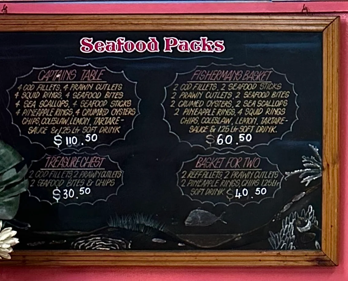 Menu, The Pink Salmon