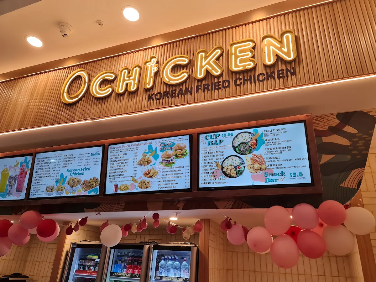 Menu, O Chicken Westfield Liverpool