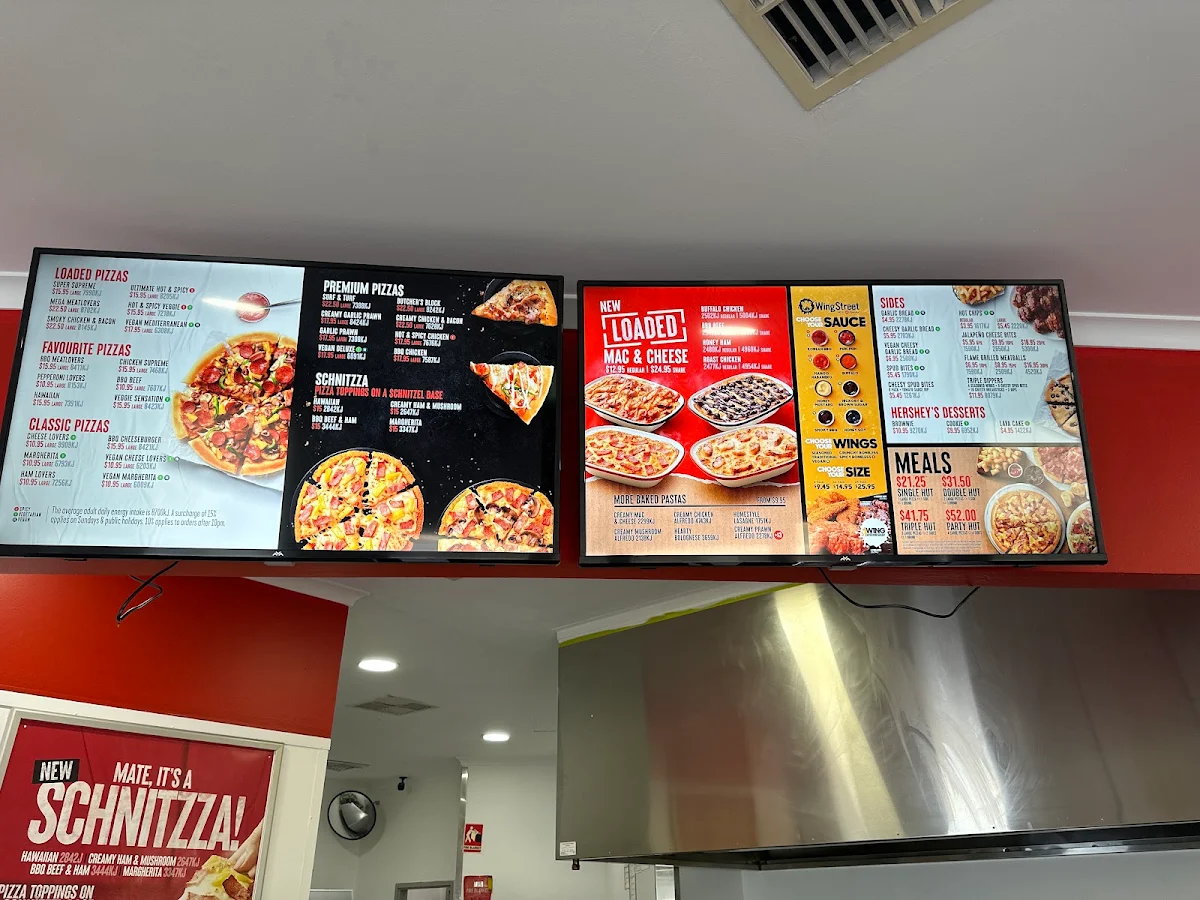 Menu, Pizza Hut Belmont WA