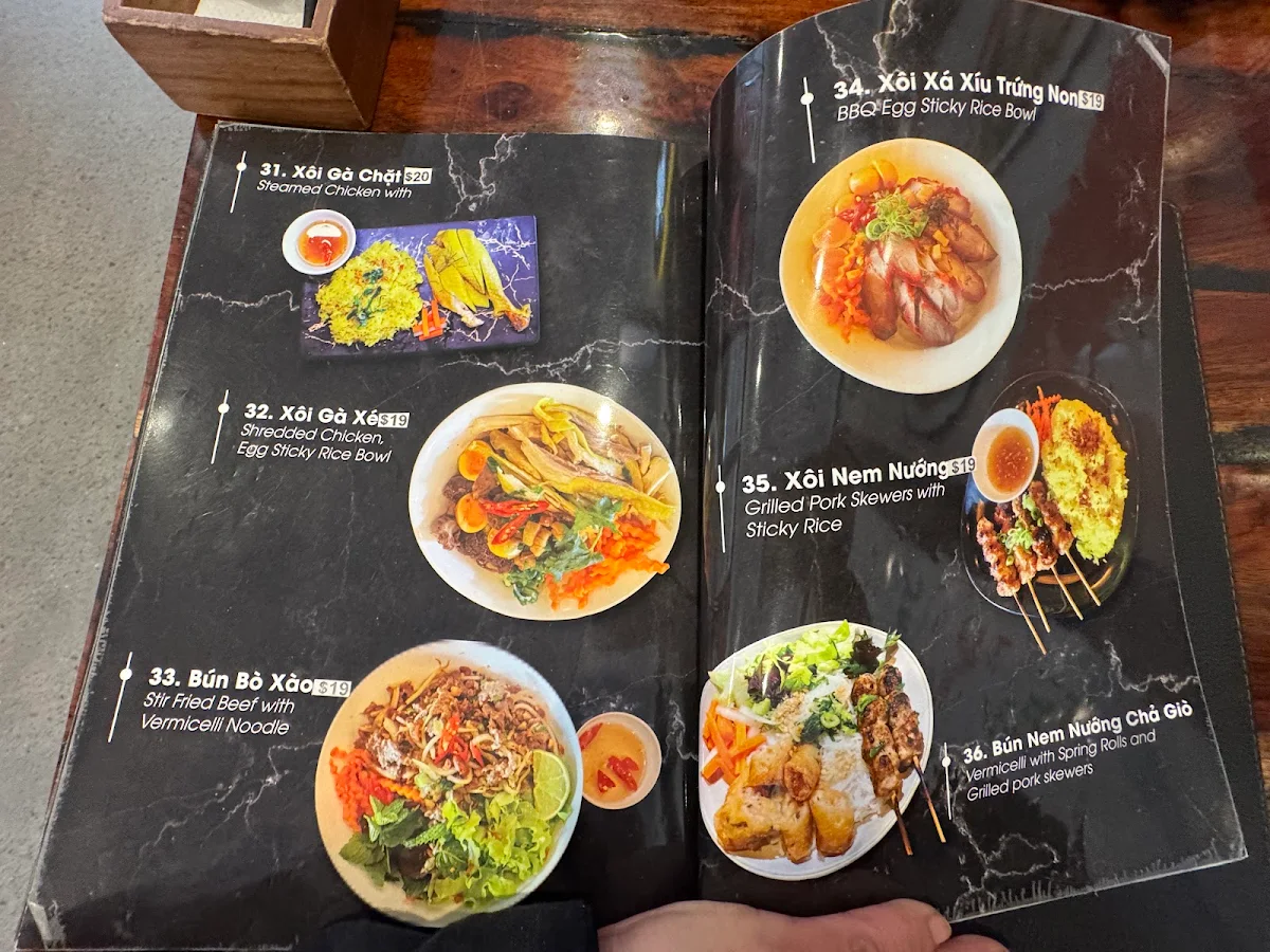 Menu, Phở Queen