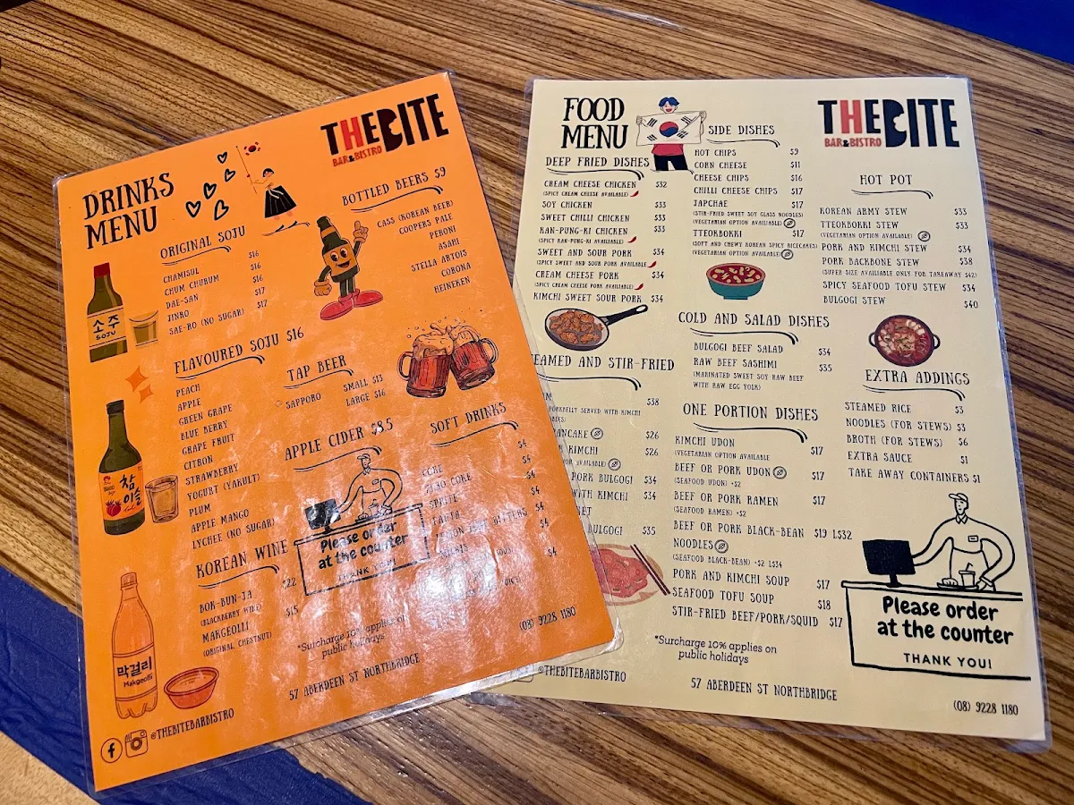 Menu, The Bite