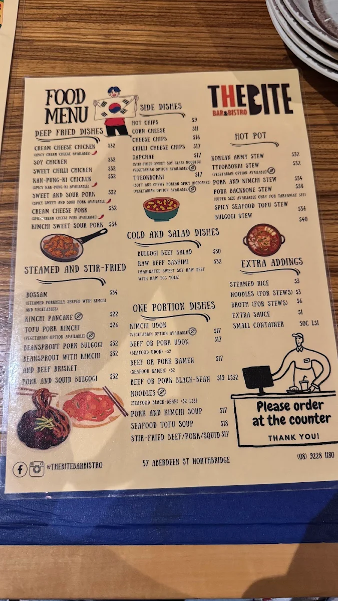 Menu, The Bite