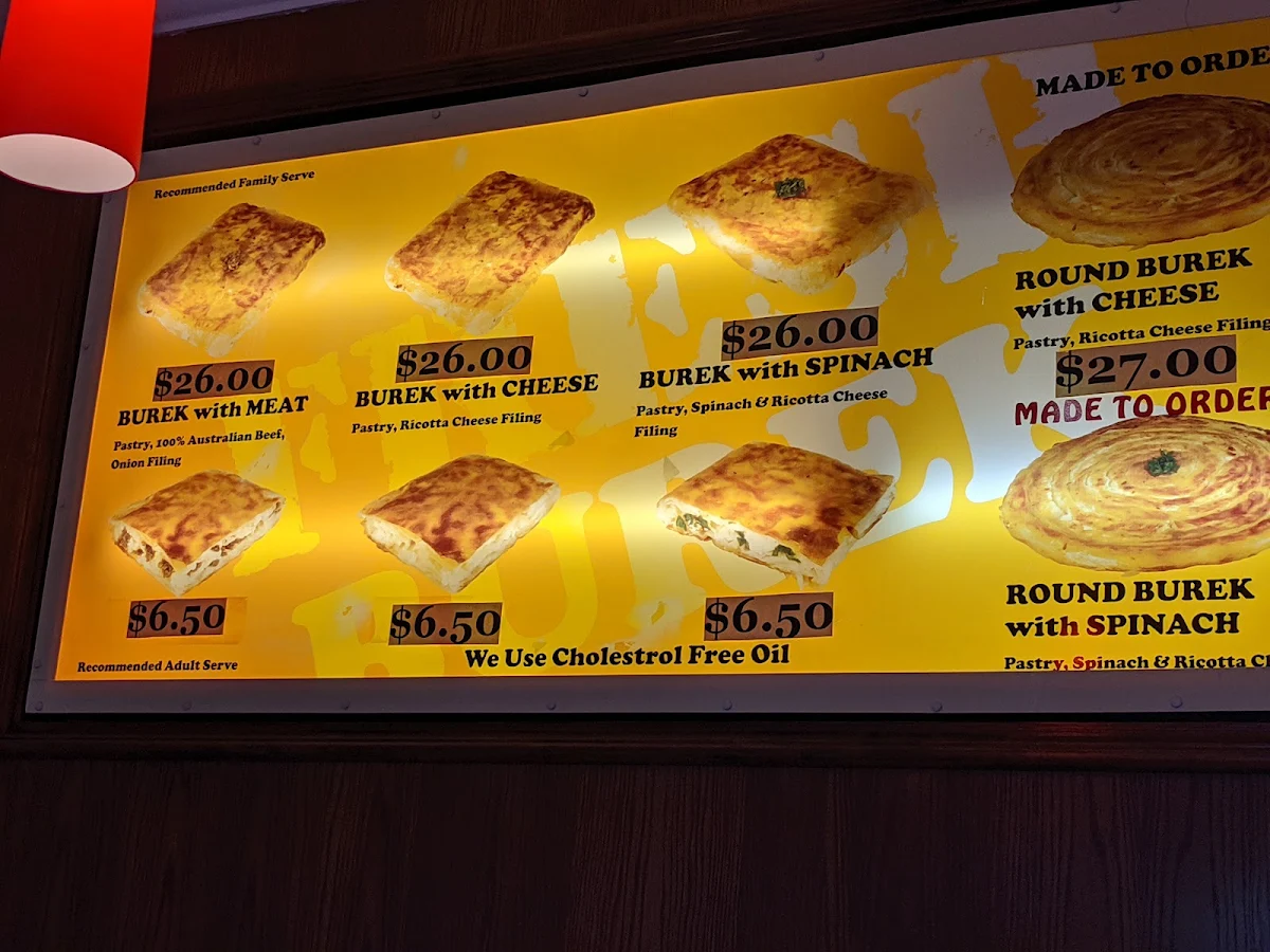 Menu, Balkan Fresh Burek