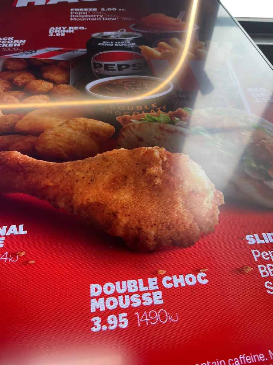 Menu, KFC Melton Phoenix