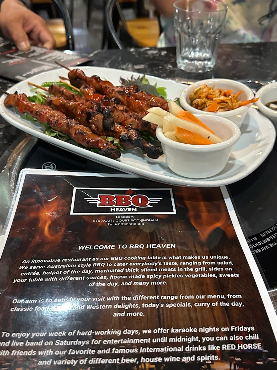 Menu, BBQ Heaven