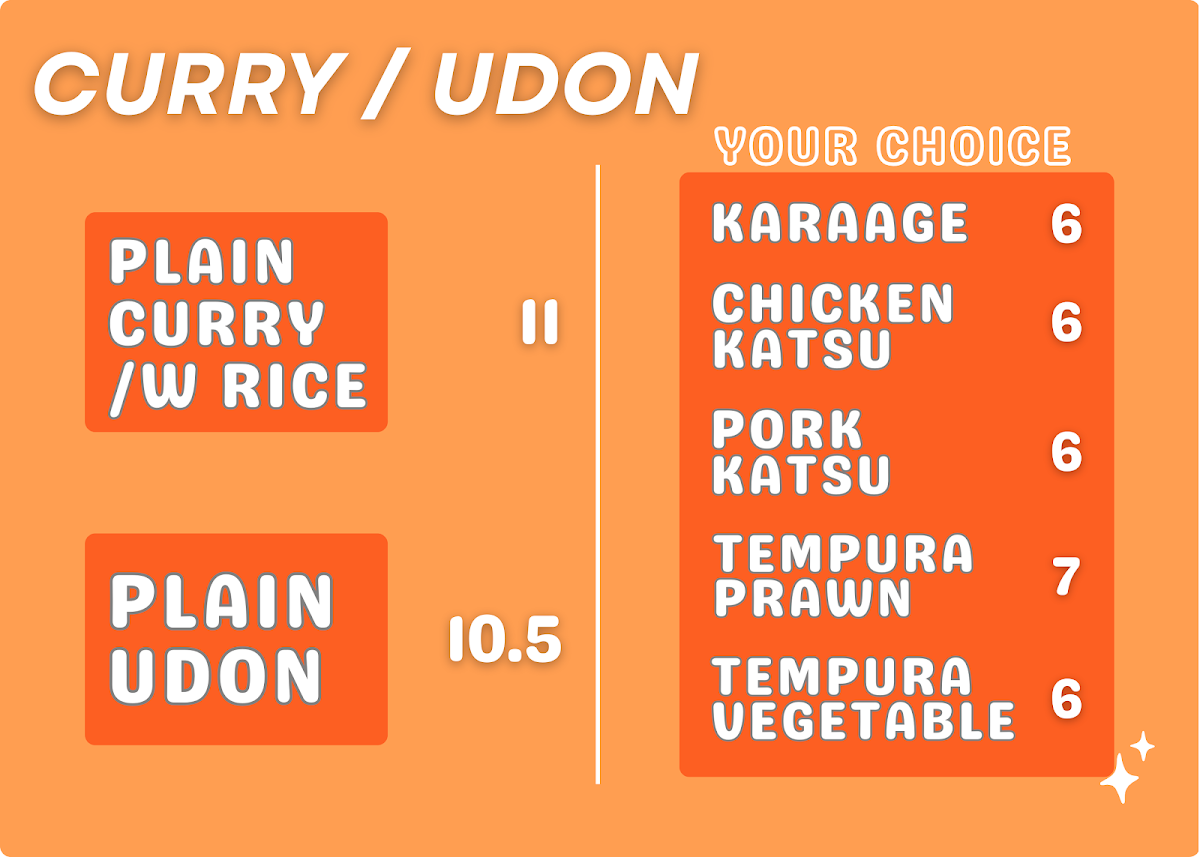 Menu, Sushi Bom