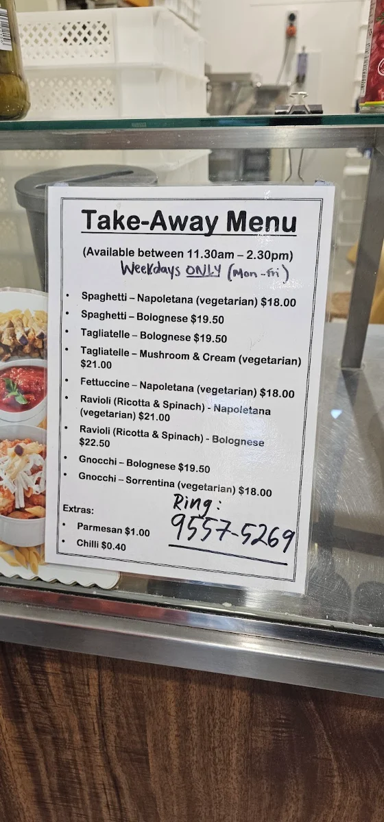 Menu, Neighbourhood Coffee Co