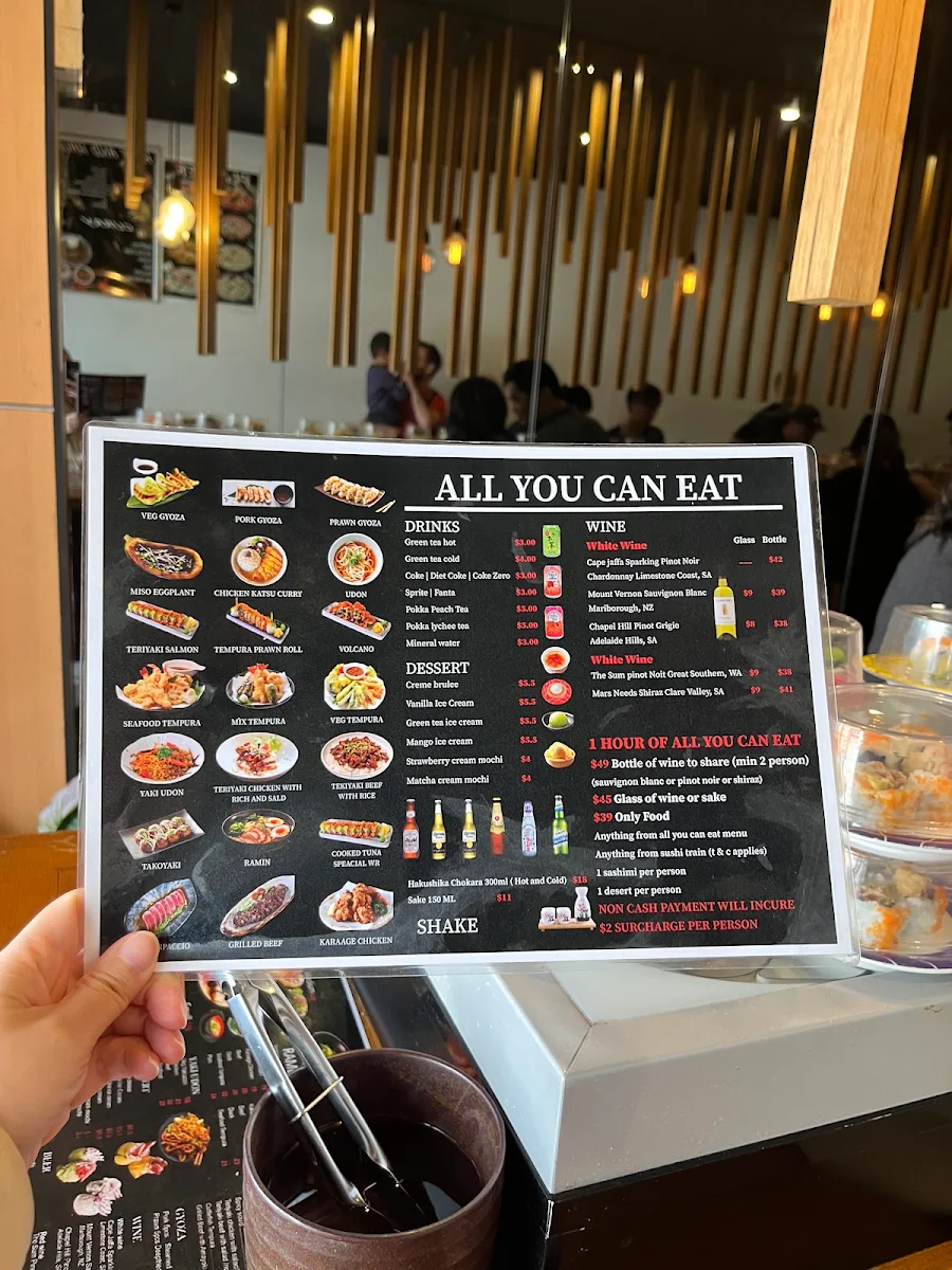 Menu, Tara Sushi Bar