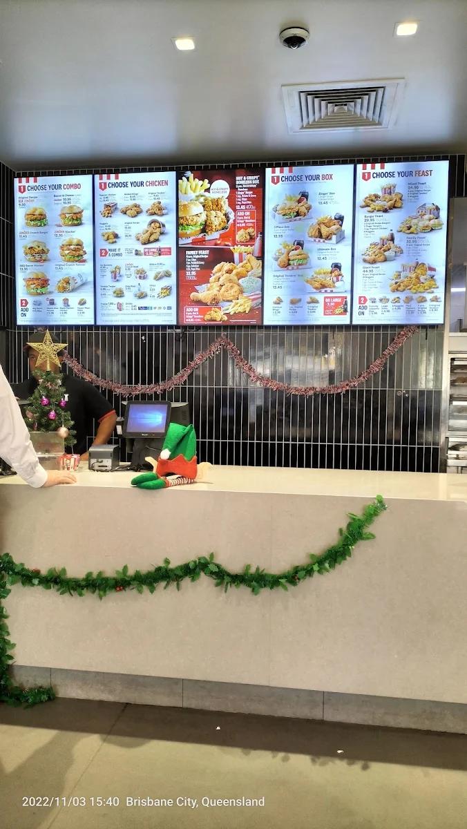 Menu, KFC Mt Gravatt