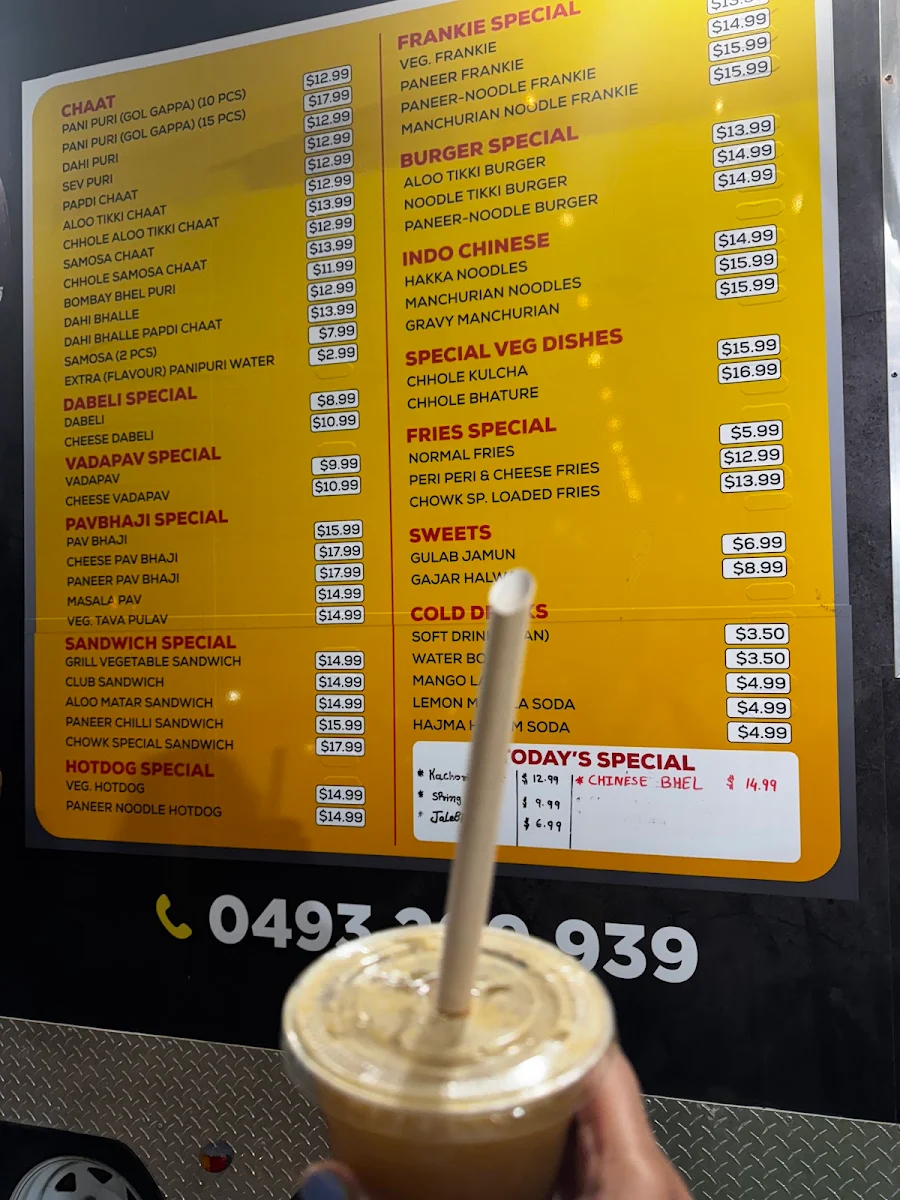 Menu, Melbourne Chowk - Melton South