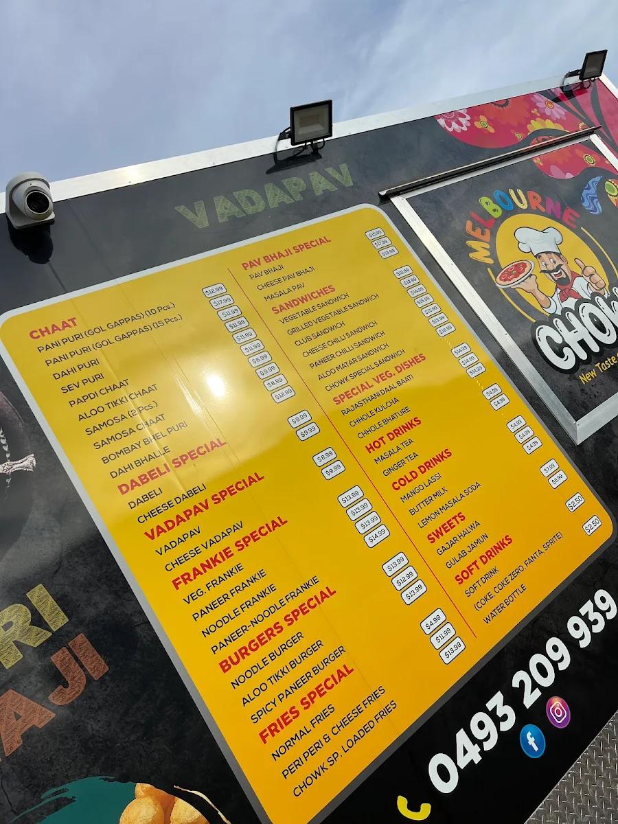 Menu, Melbourne Chowk - Melton South