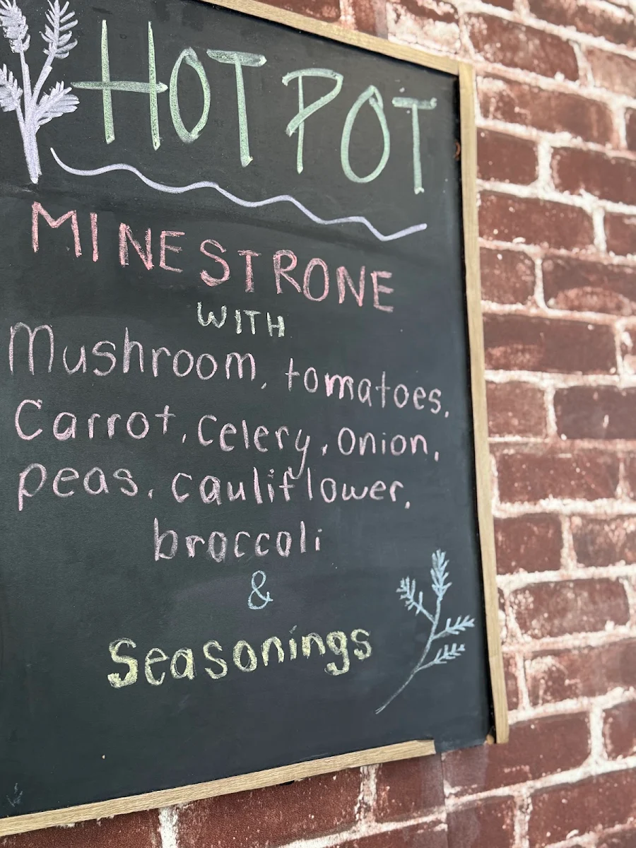 Menu, Veggie Vie Hahndorf