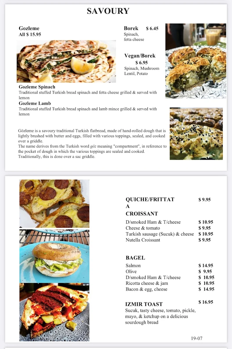 Menu, Hungry Bull Co. Balmain