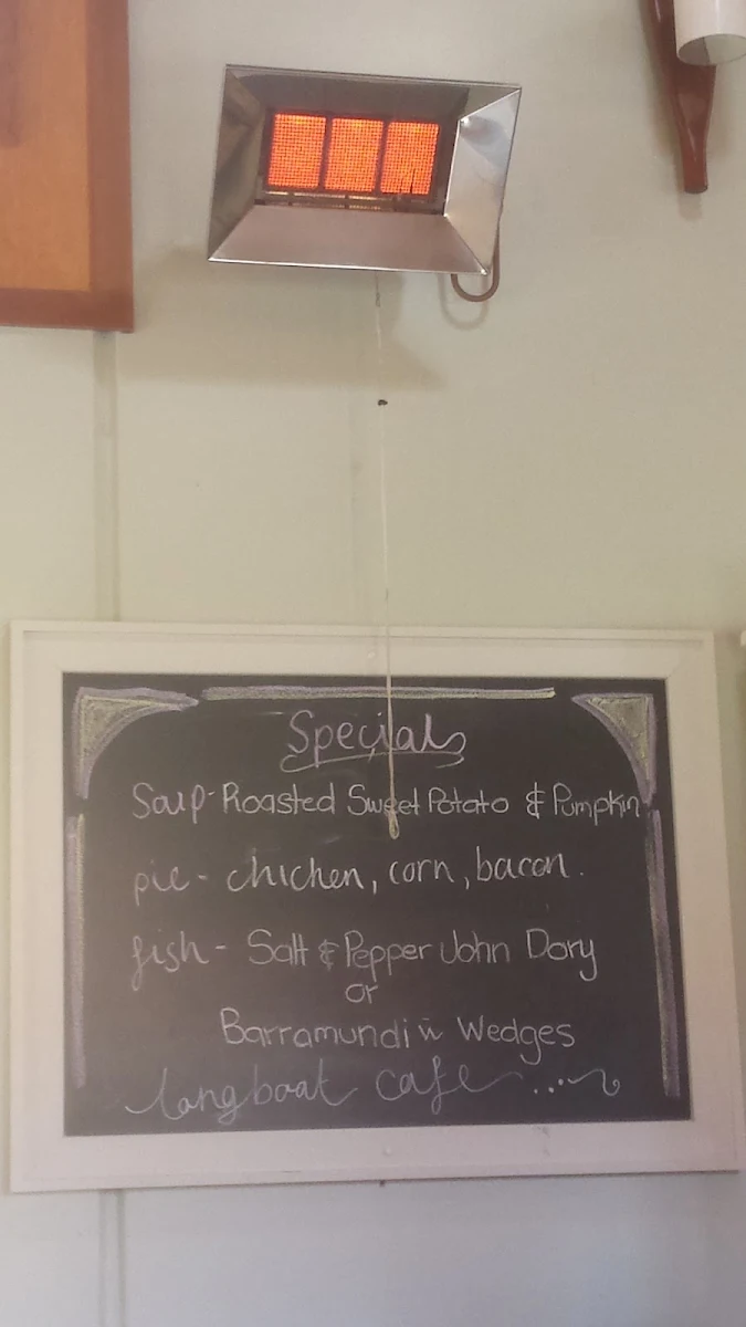 Menu, Longboat Cafe