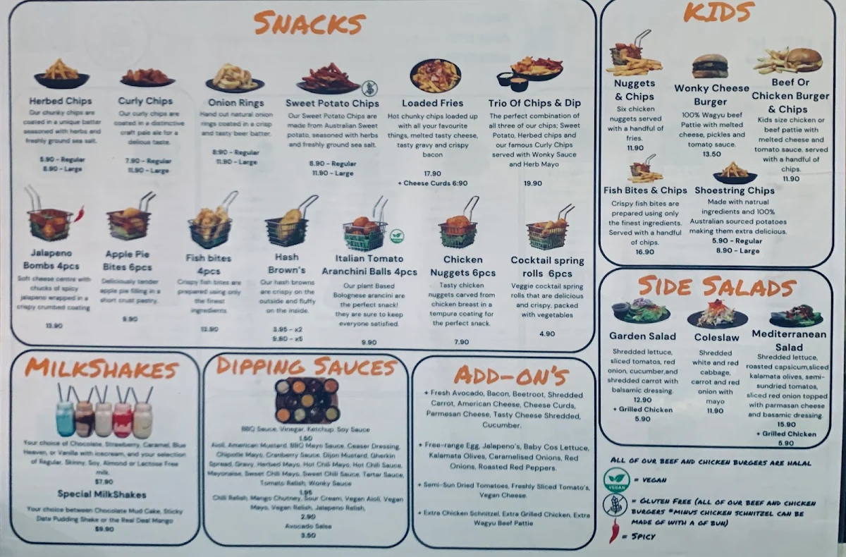 Menu, Wonky Trolley