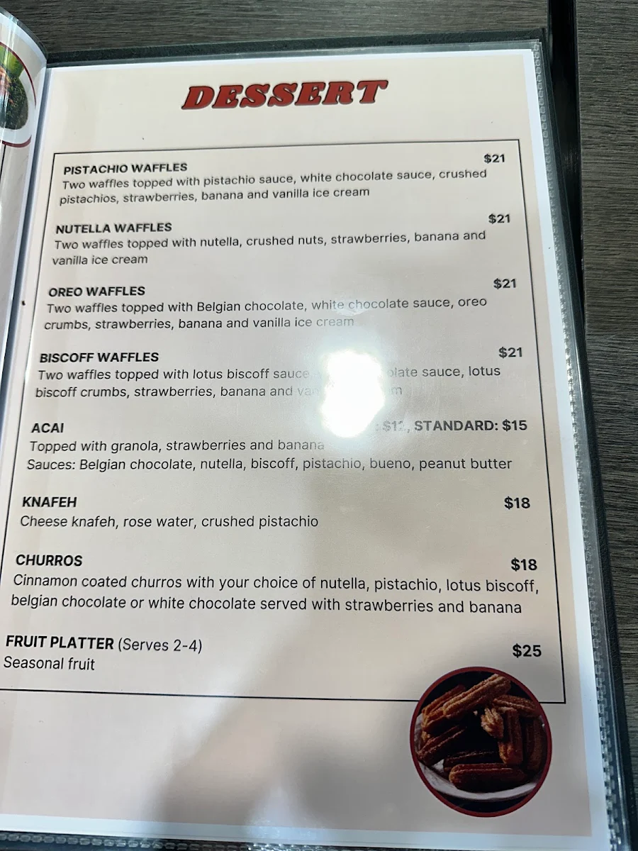 Menu, Ambrose Dining