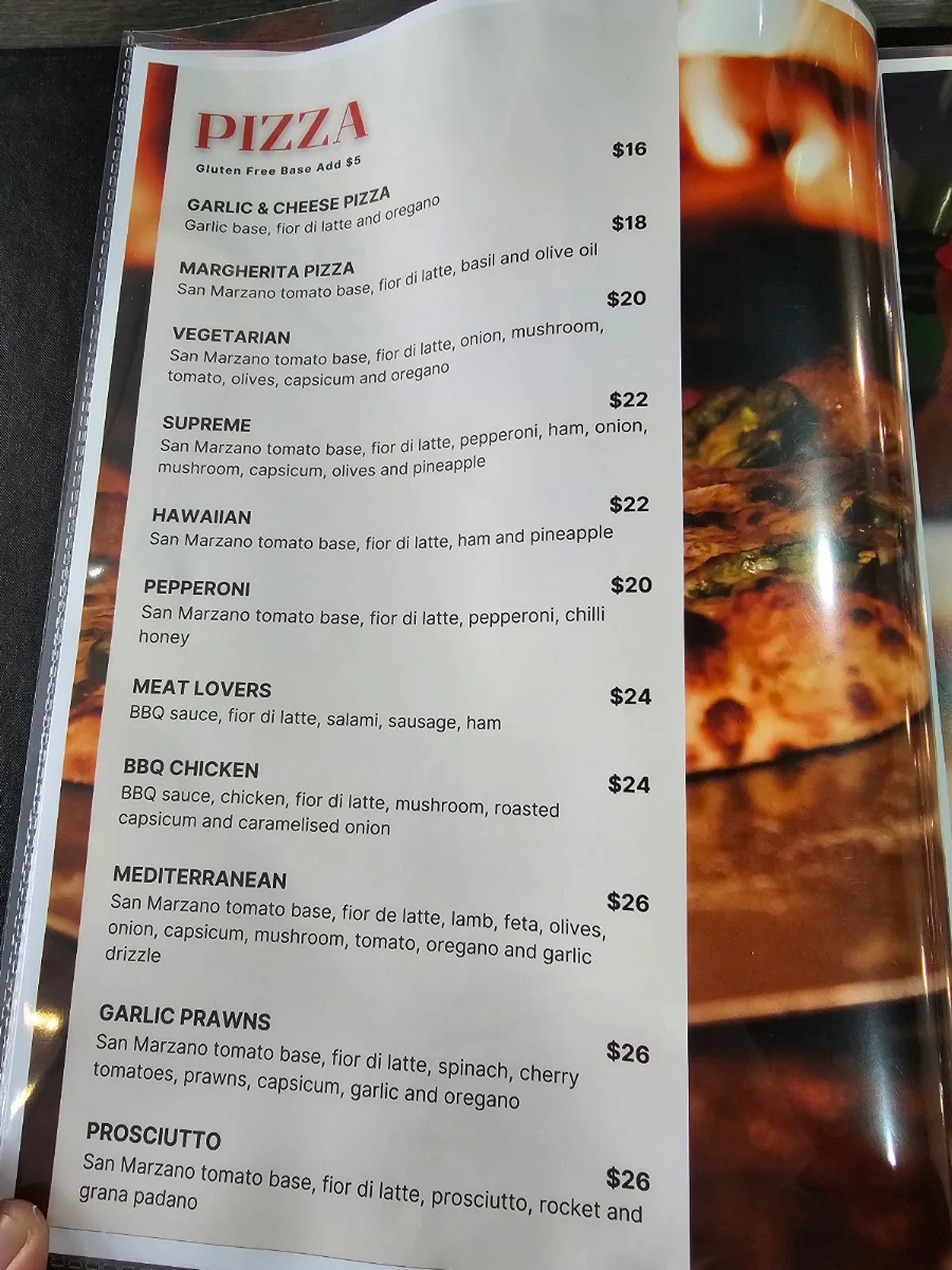 Menu, Ambrose Dining