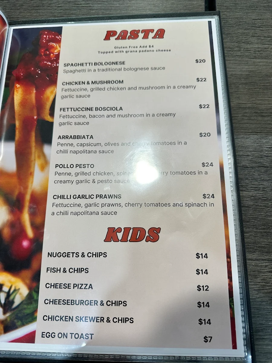 Menu, Ambrose Dining