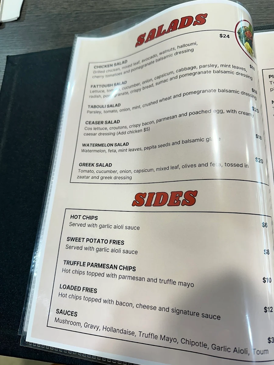 Menu, Ambrose Dining