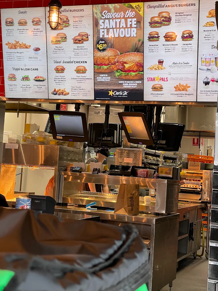 Menu, Carl's Jr. Glendale