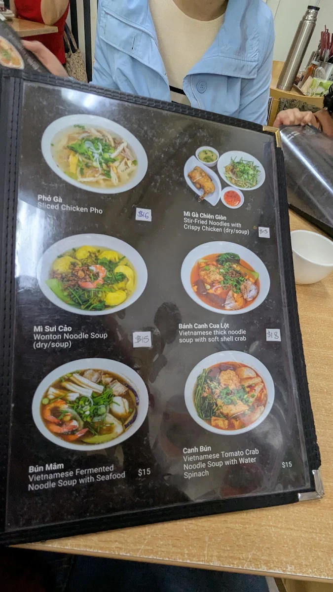 Menu, Bac 8