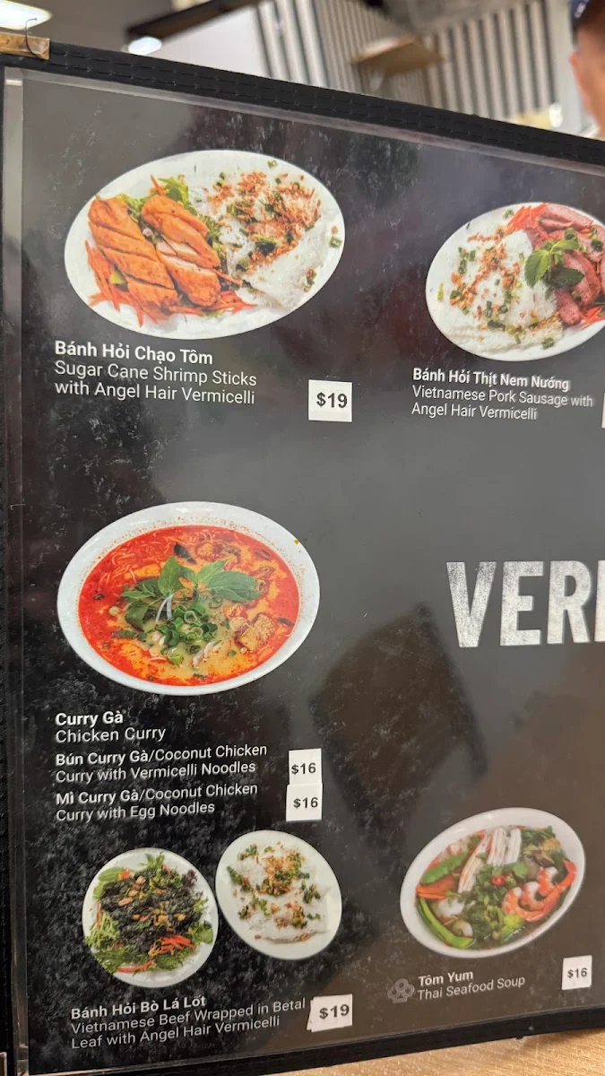Menu, Bac 8