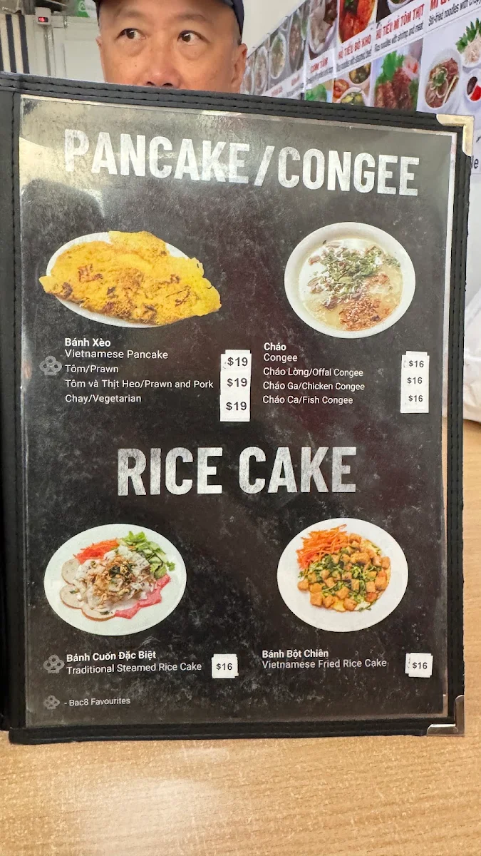Menu, Bac 8