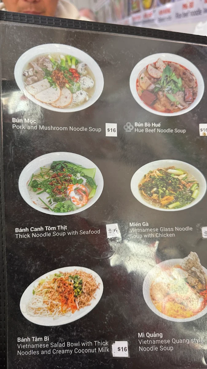 Menu, Bac 8