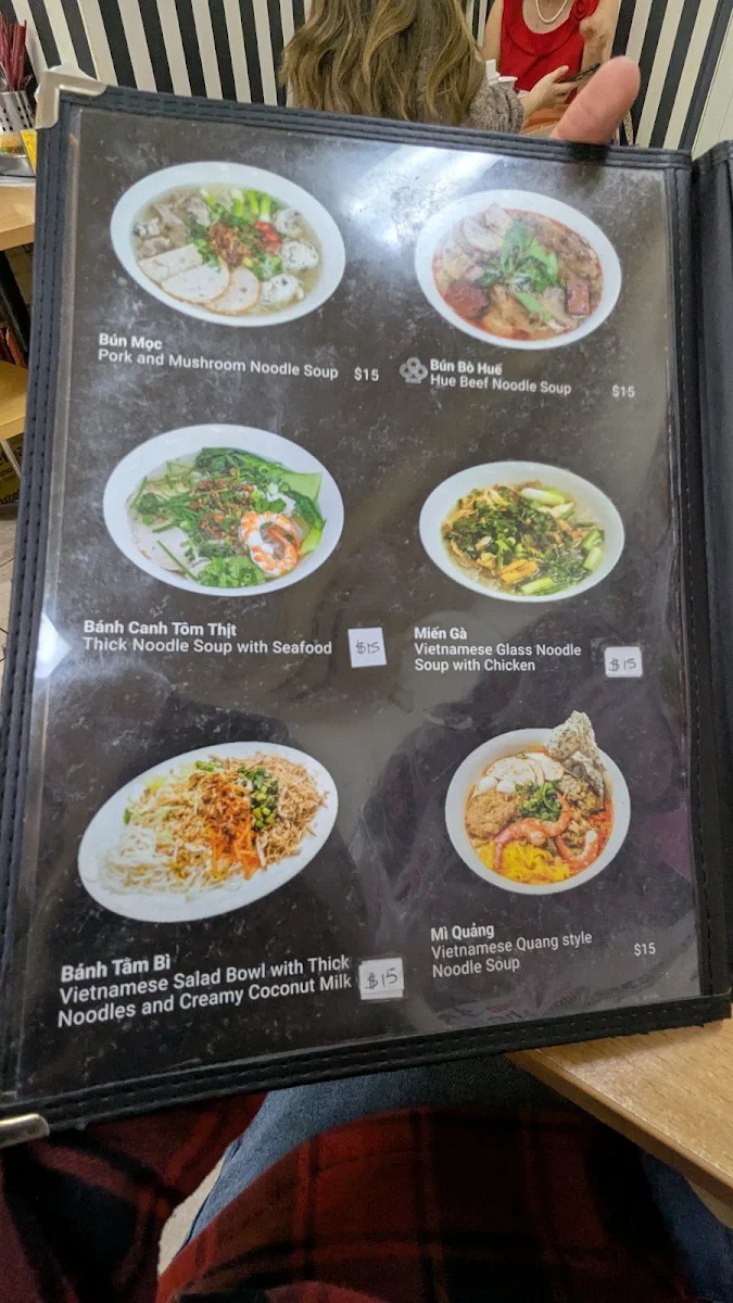 Menu, Bac 8