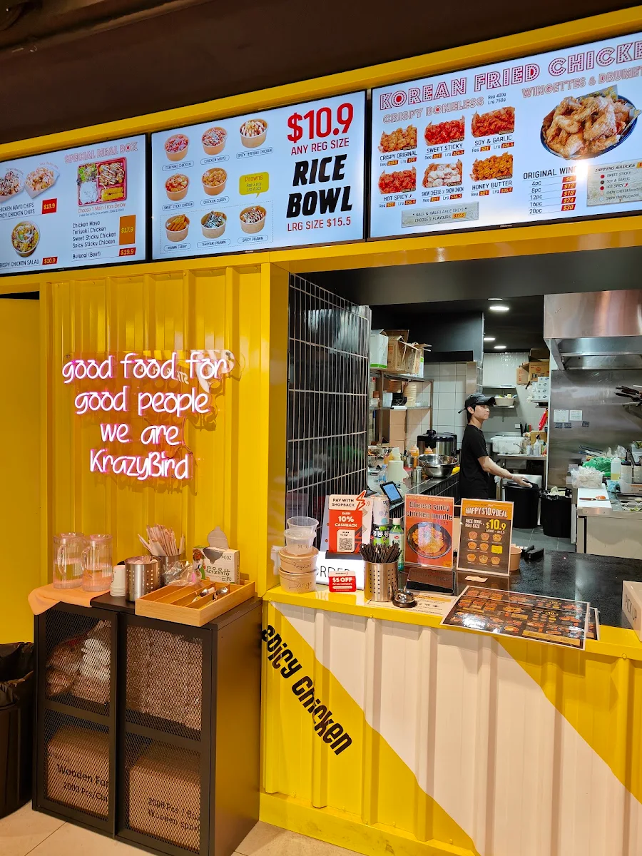 Menu, Krazy Bird Kingsford