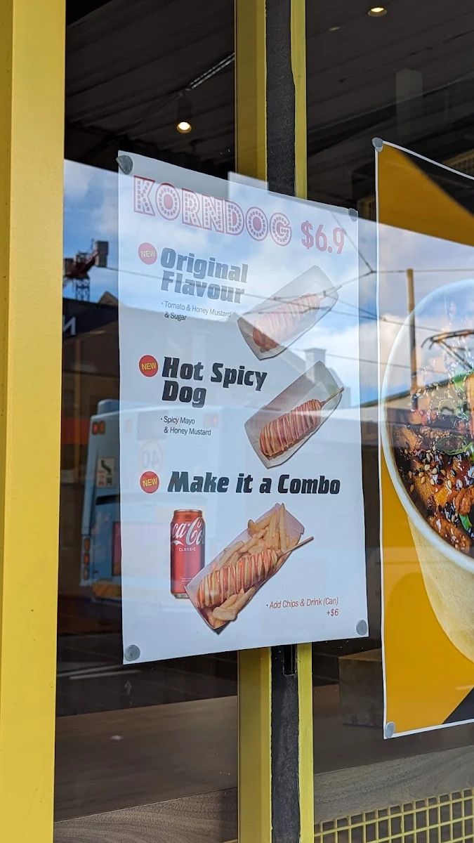 Menu, Krazy Bird Kingsford