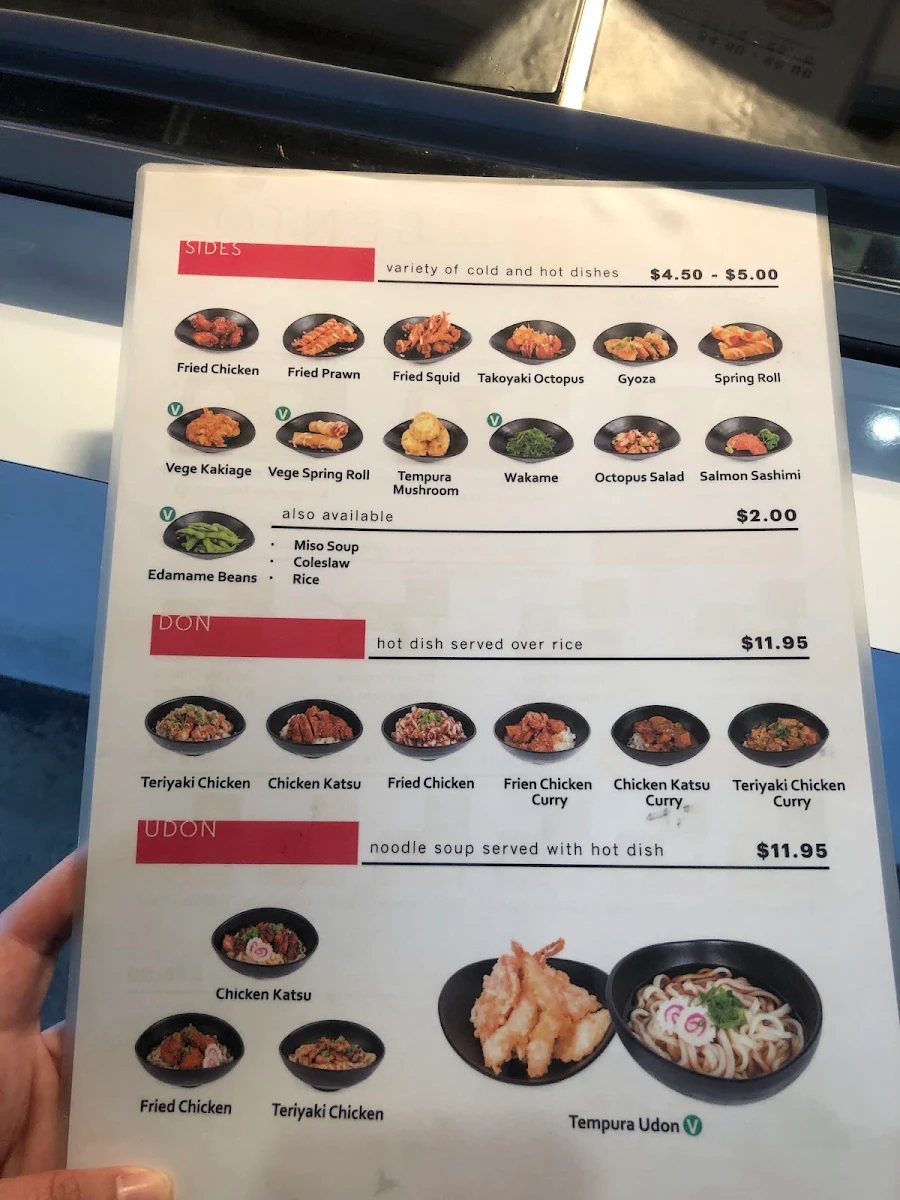 Menu, Bento Box