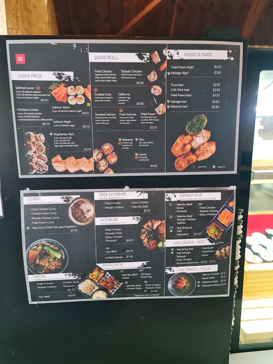 Menu, Bento Box
