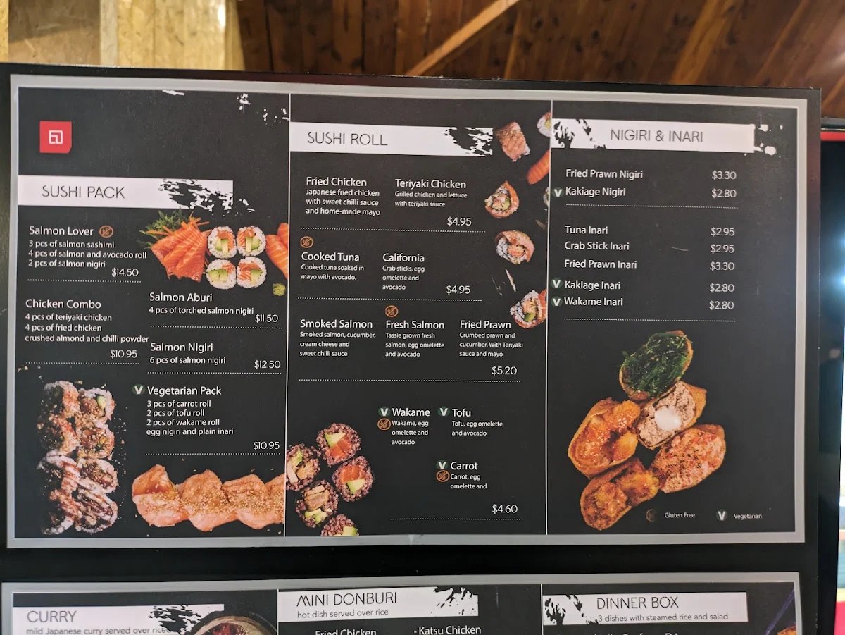 Menu, Bento Box
