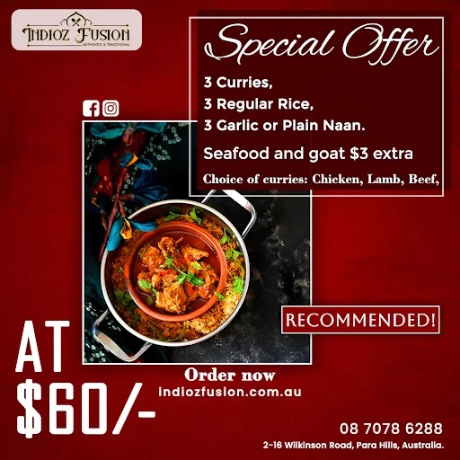 Menu, Indioz fusion