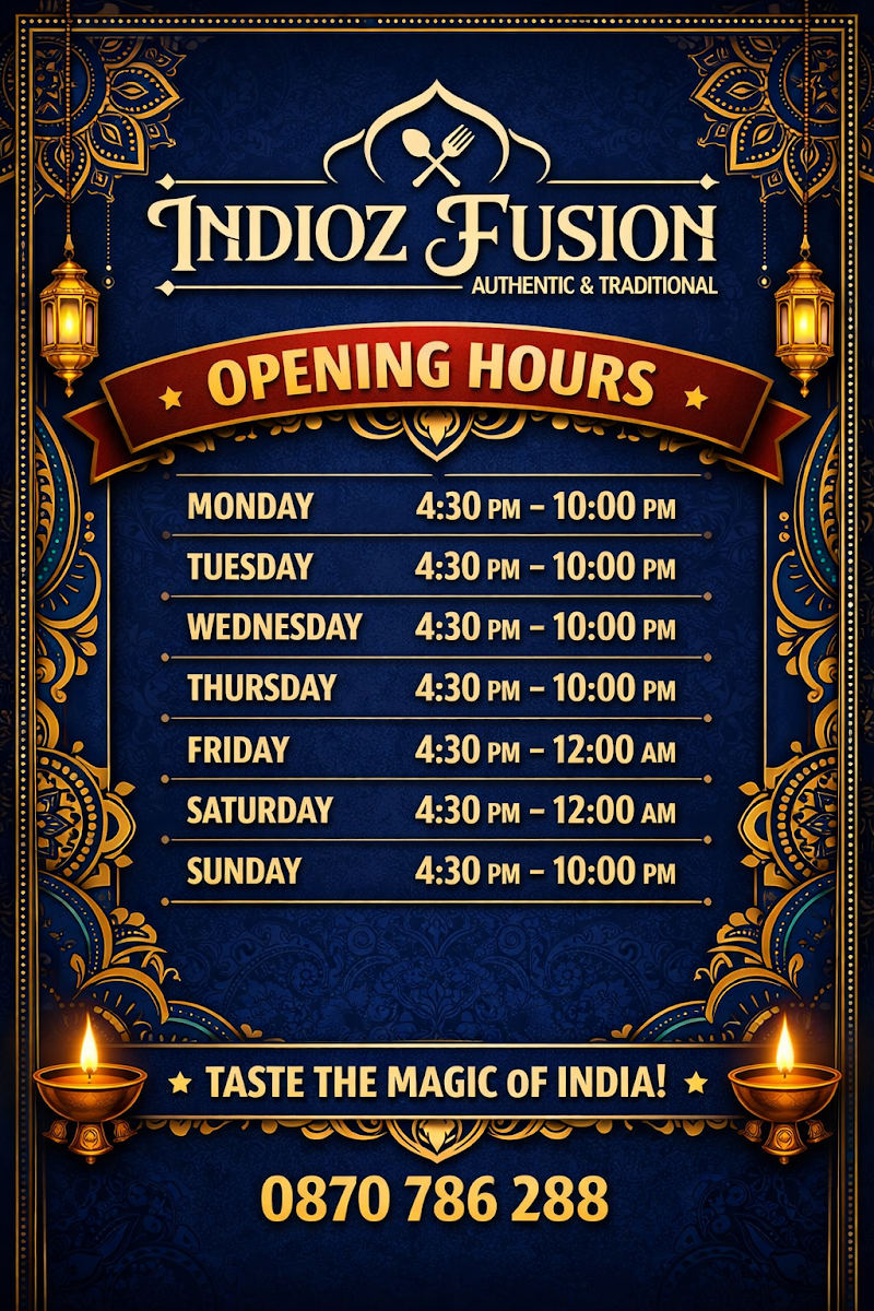 Menu, Indioz fusion