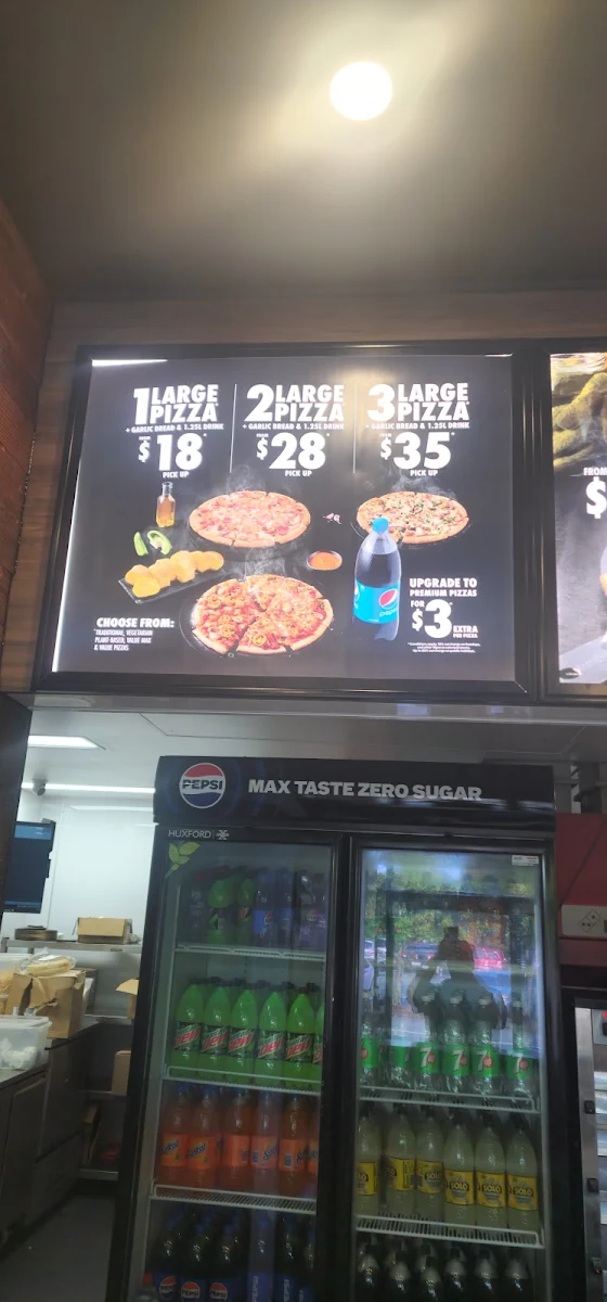 Menu, Domino's Pizza Nerang