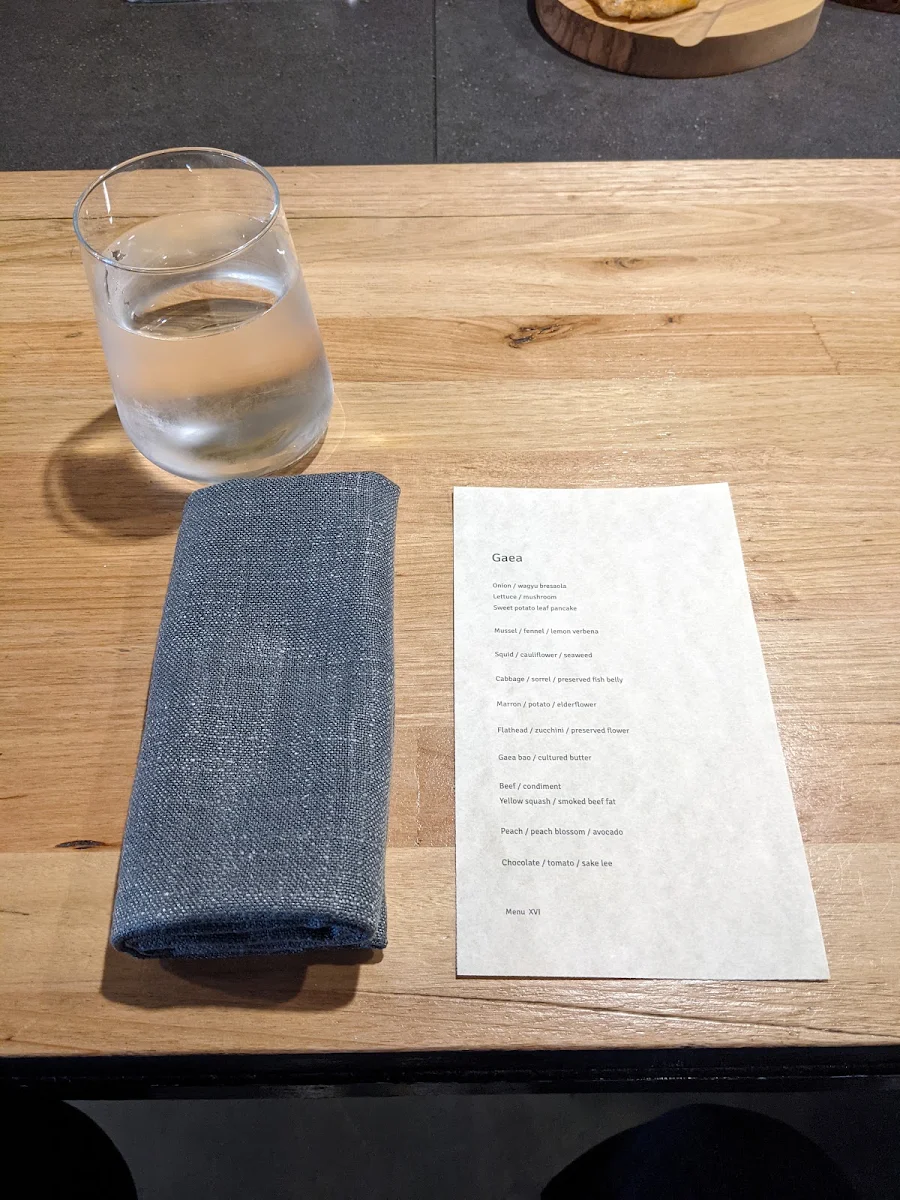 Menu, Gaea