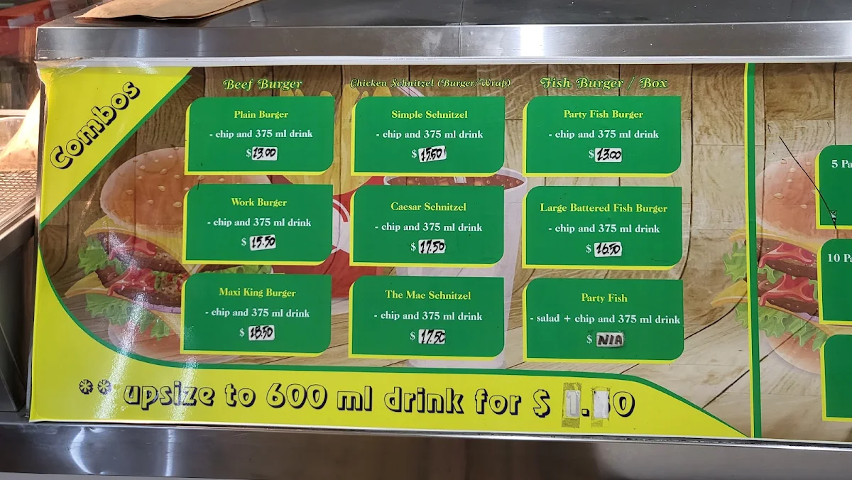 Menu, Mac & Myers Takeaway