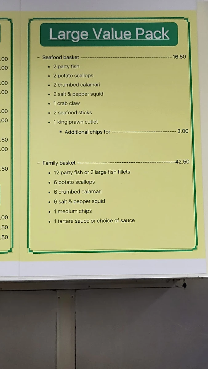 Menu, Mac & Myers Takeaway