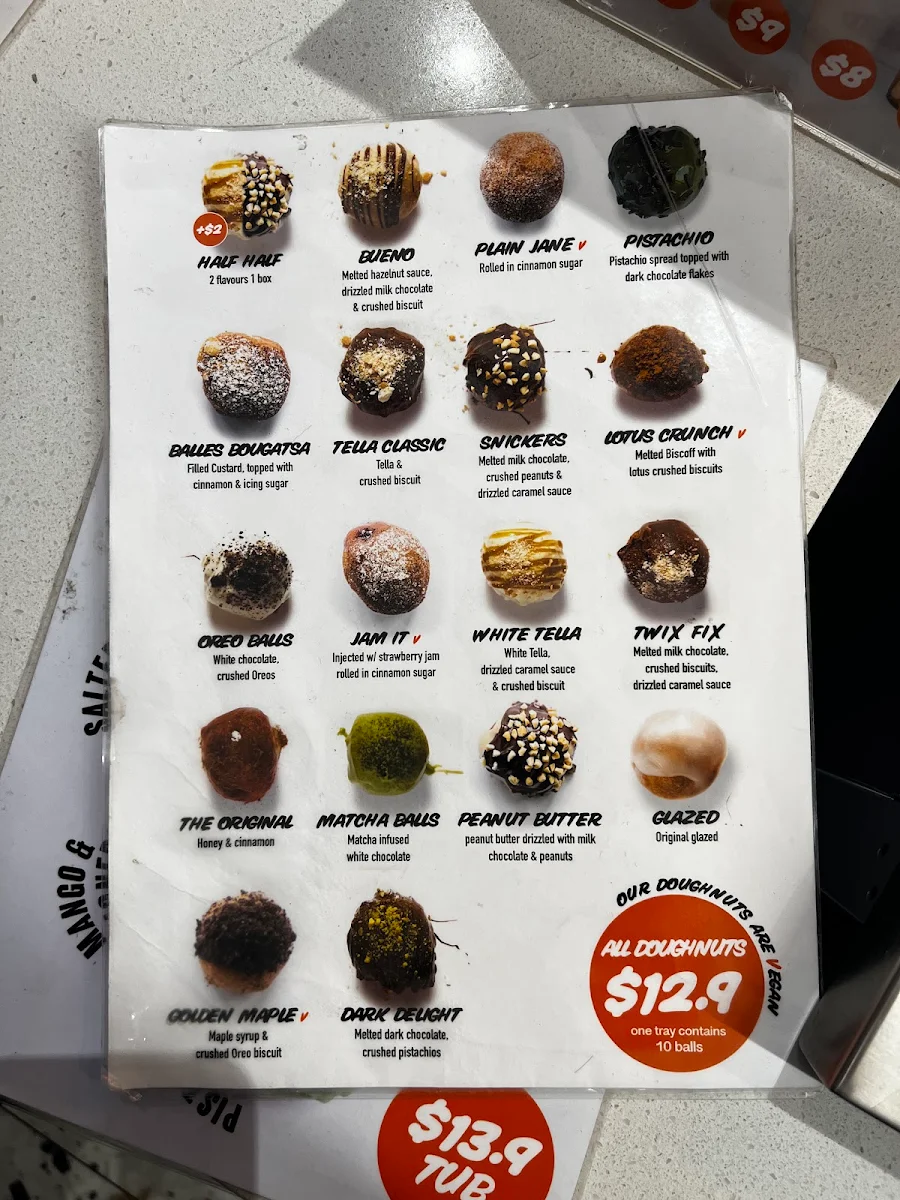 Menu, Lukumades Carnegie