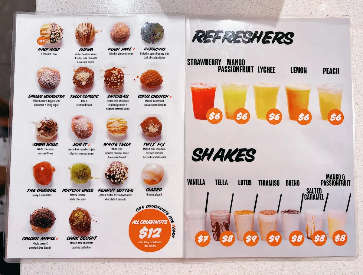 Menu, Lukumades Carnegie