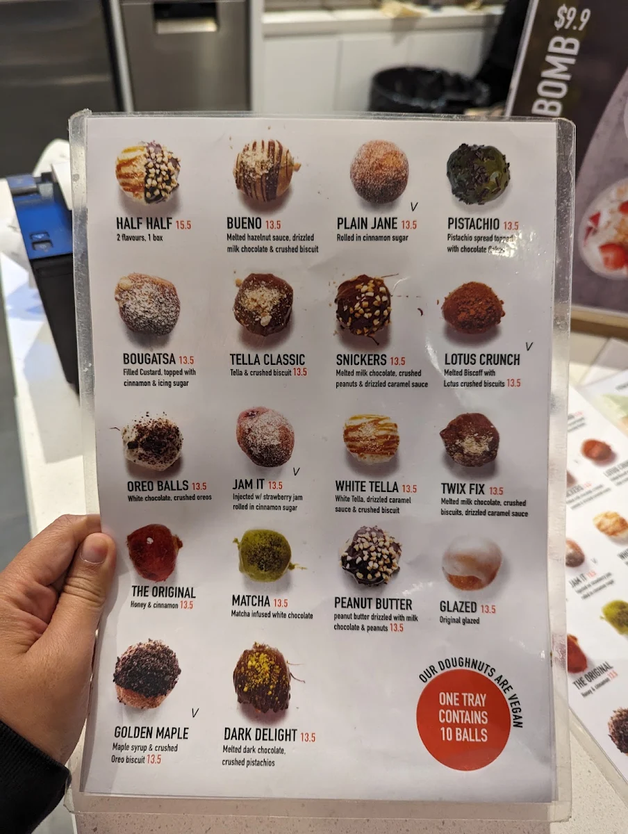 Menu, Lukumades Carnegie