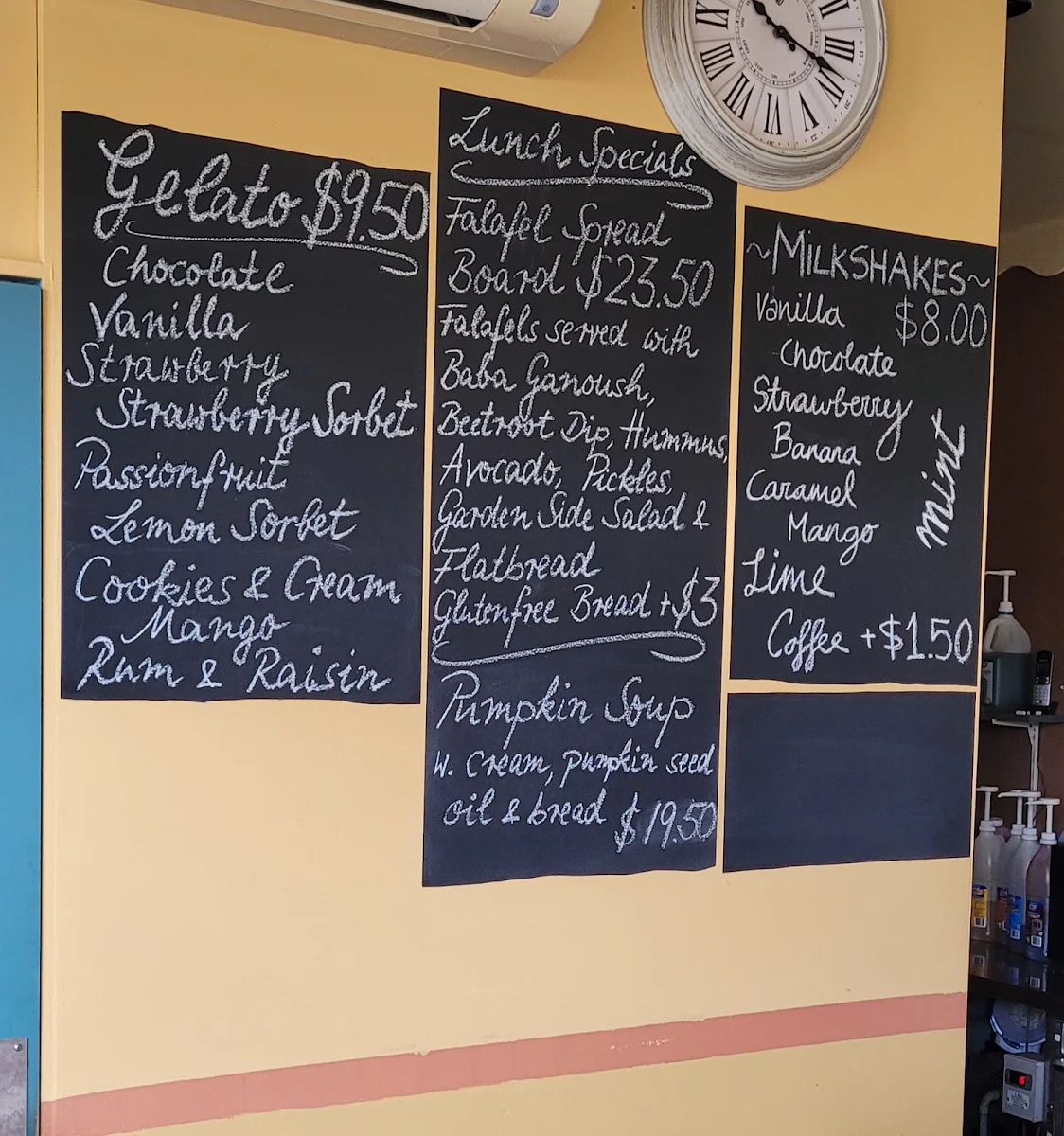 Menu, Bobbin Inn Cafe