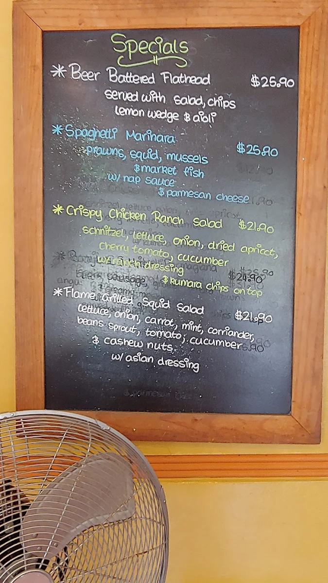 Menu, Bobbin Inn Cafe