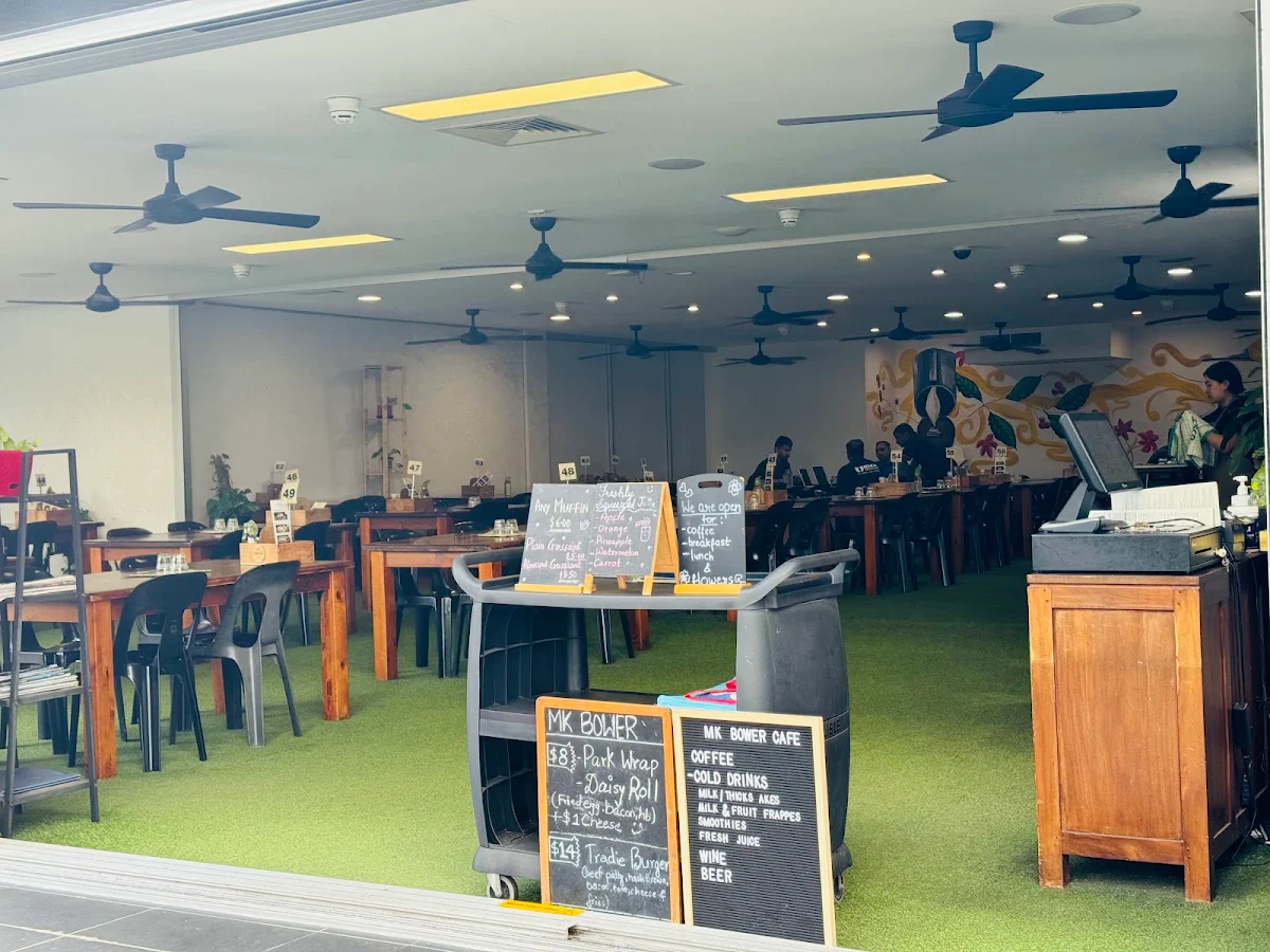 Menu, MK Bower cafe