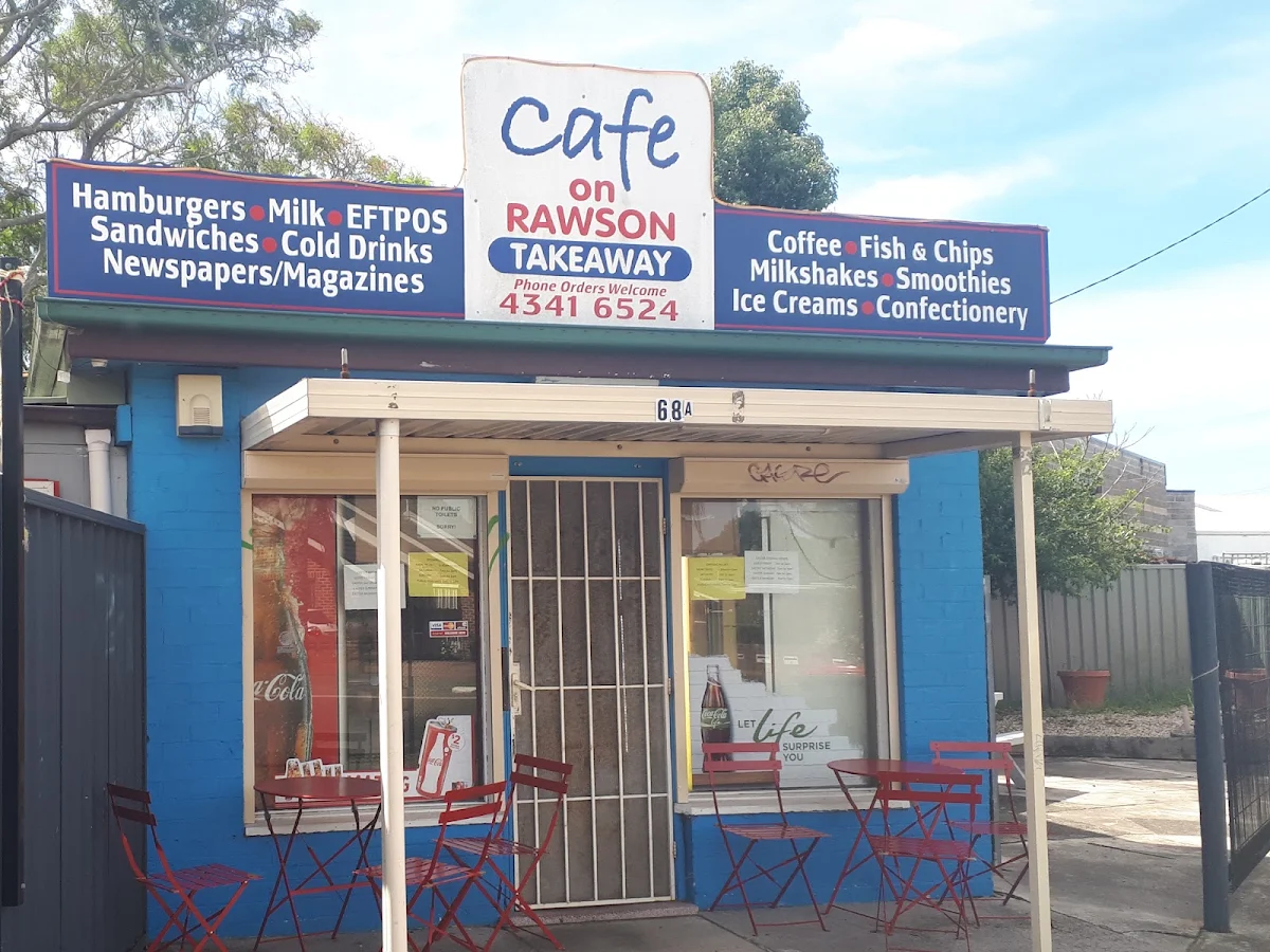 Menu, Cafe on Rawson