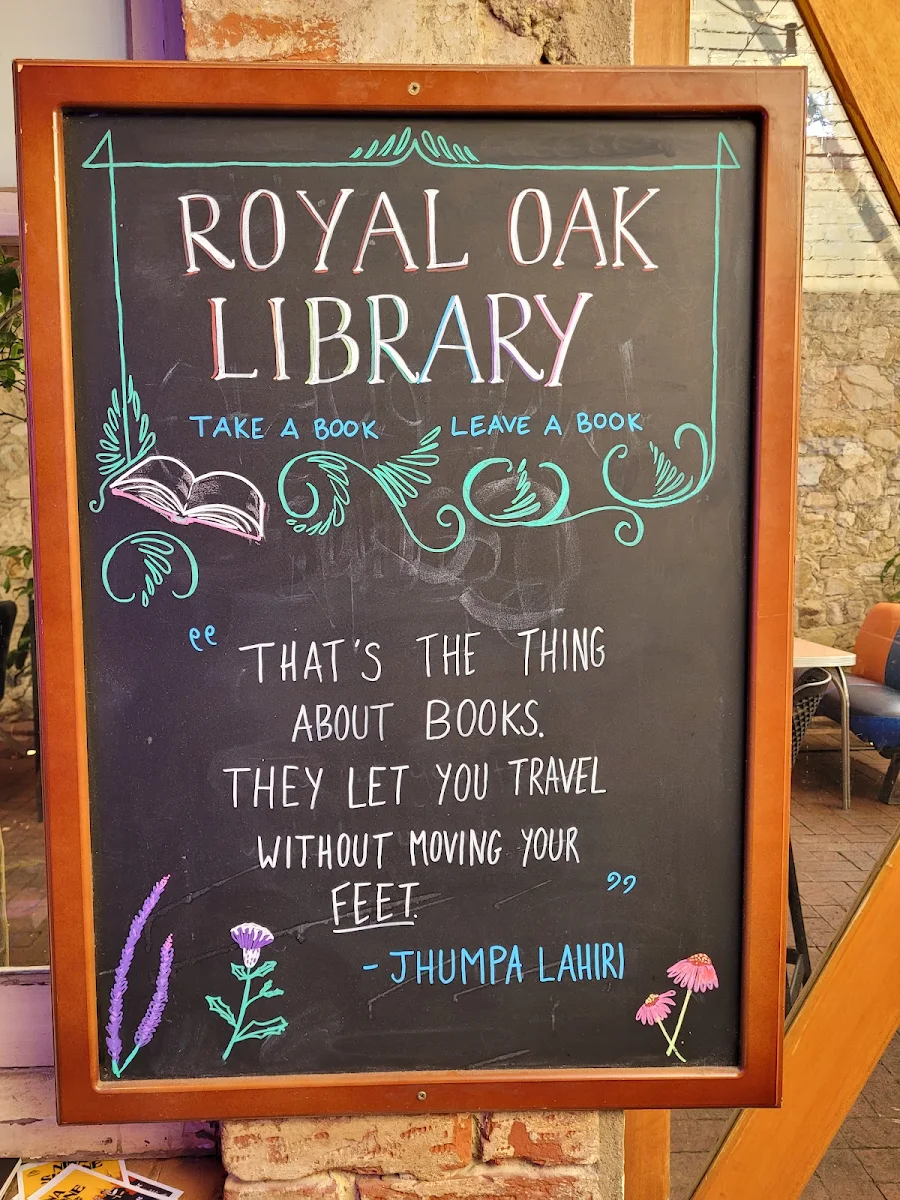 Menu, Royal Oak